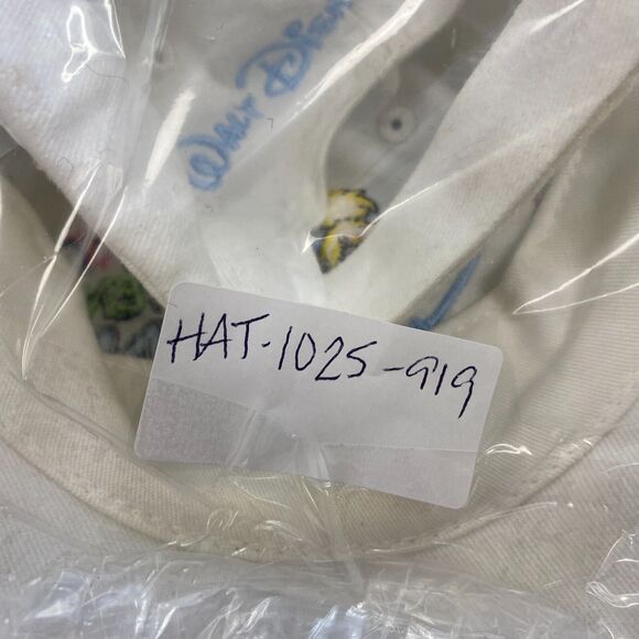 Disney Hat Cap Strap Back Tinkerbell Peter Pan Girls Kids Youth White Glitter - Picture 12 of 12